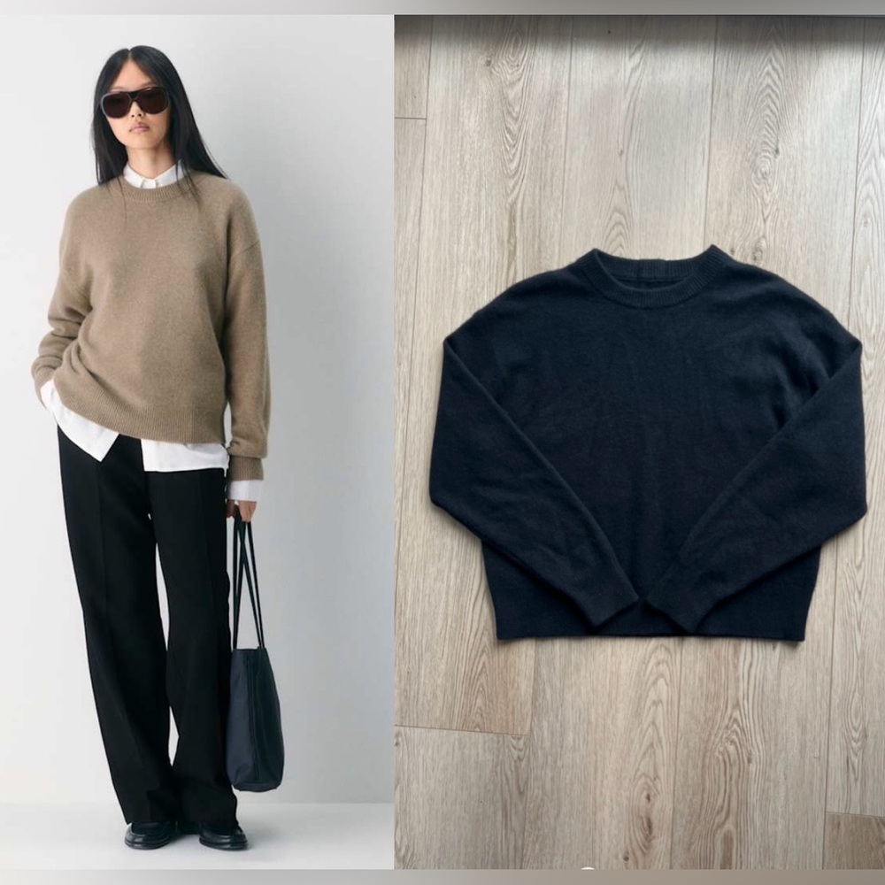 Aritzia Essential Cashmere Relic Cashmere Crewneck Sweater
